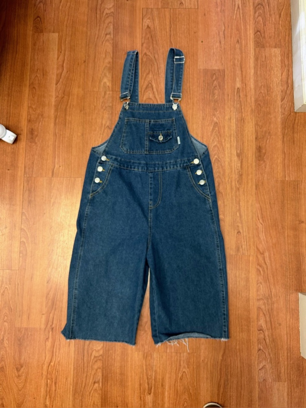 Oversized Overall Cut Off Shorts (see Pictures For measurements)